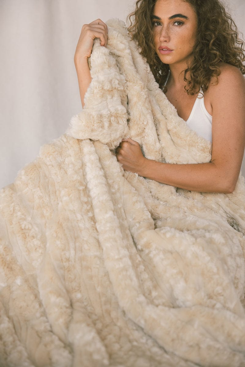 Glossy Ultra Sorbet Angora Blanket