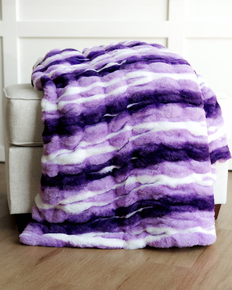 Hugs Swirl Violet Blanket