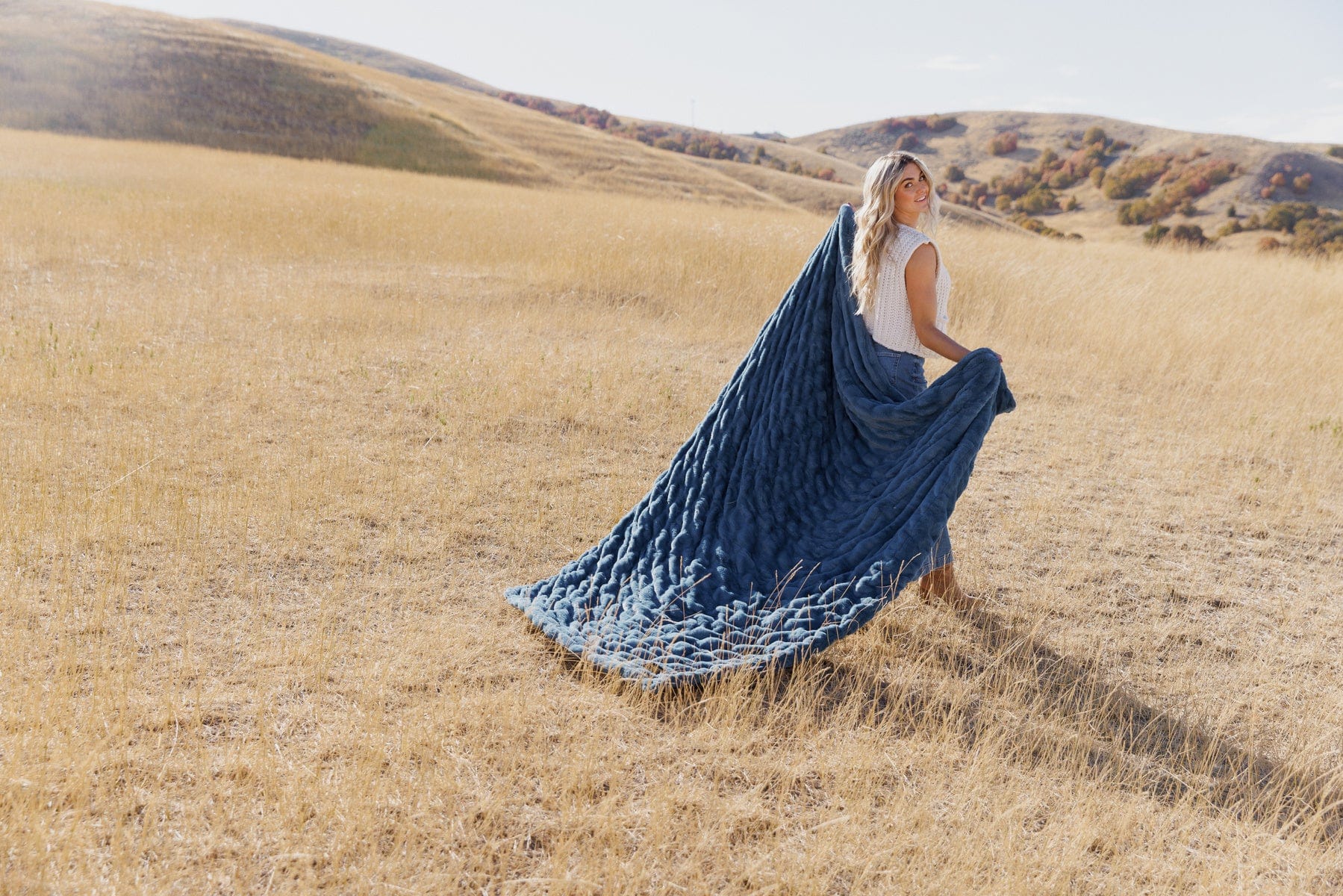 Hugs Midnight Blue Blanket