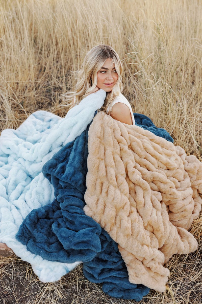 Hugs Midnight Blue Blanket