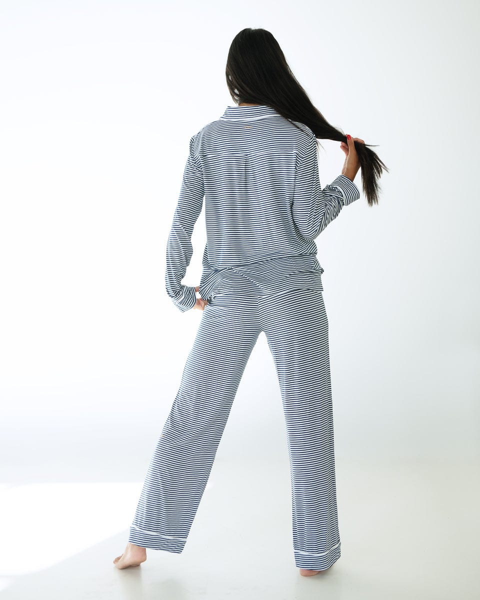 Middle of the Night Pajamas - Navy Stripe