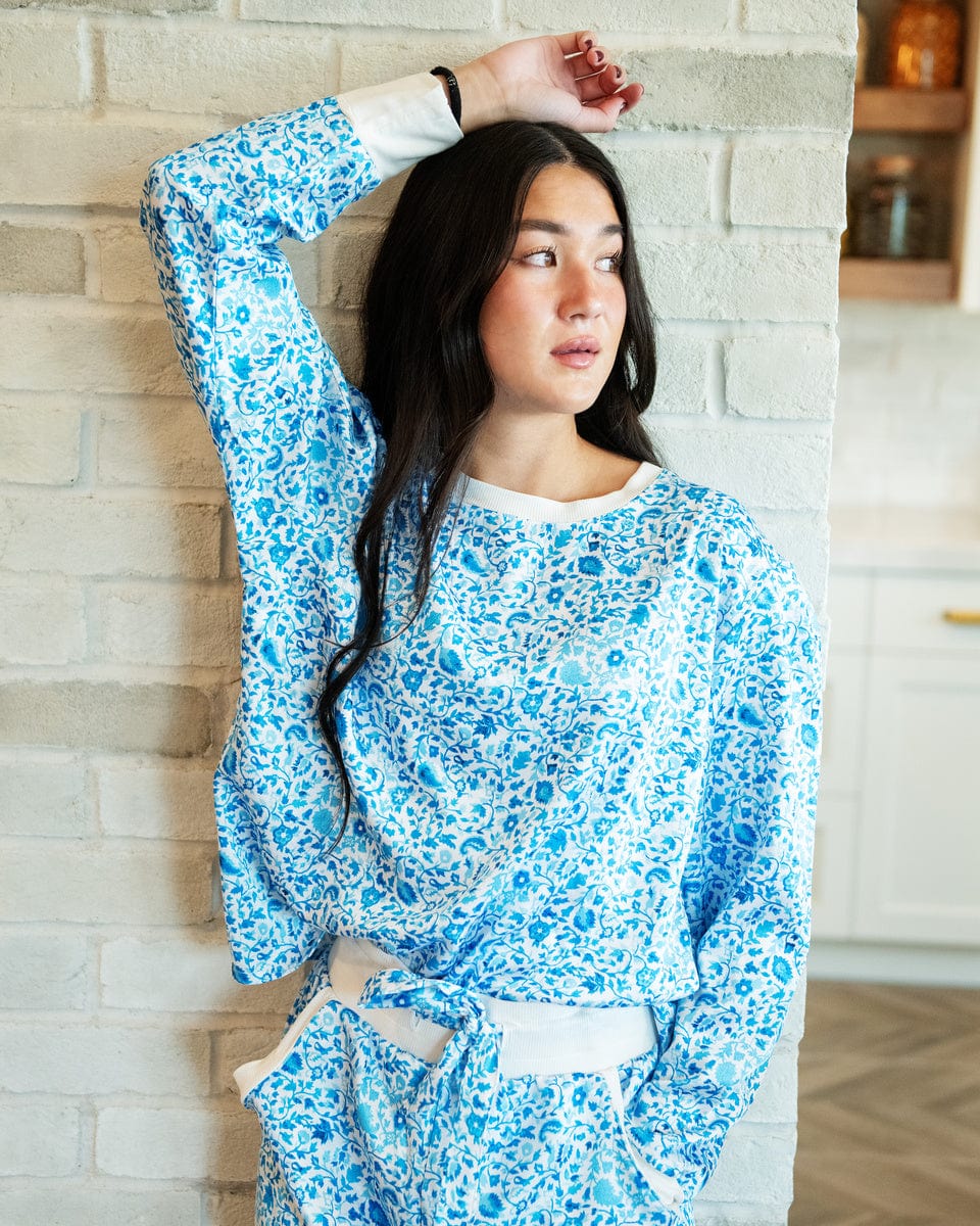 Must be Satin Pajamas - Blue Floral