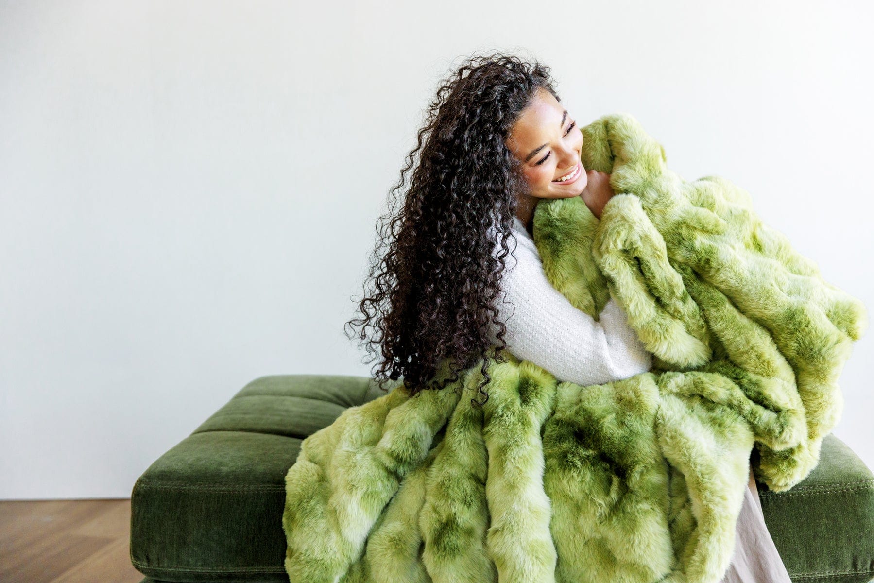 Premium Cloud Fern Blanket
