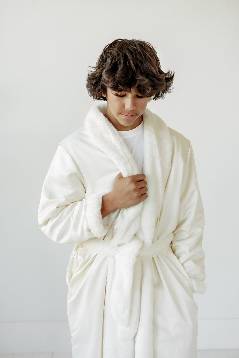 Satin Cream Robe