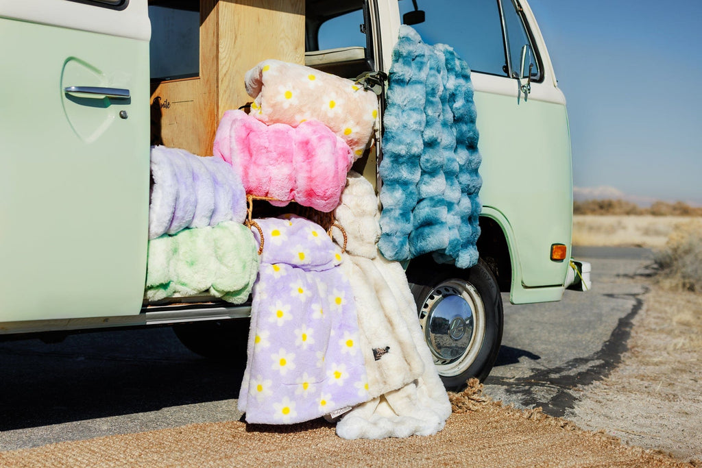 Lush Lilac Flower Blanket